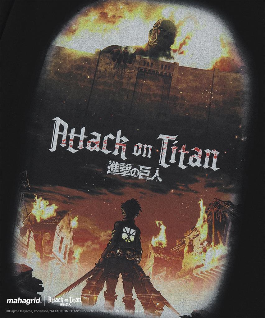 MAHAGRID [Attack On Titan] Attack On Titan Season 1 Tee Black(Mg2Gmmt507T)