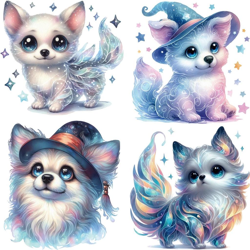 Нашивки Shine Cats для одежды, изготовленные на заказ, животные, термопресс, аппликации, наклейки Ropa для одежды, футболки, термонаклейки своими руками