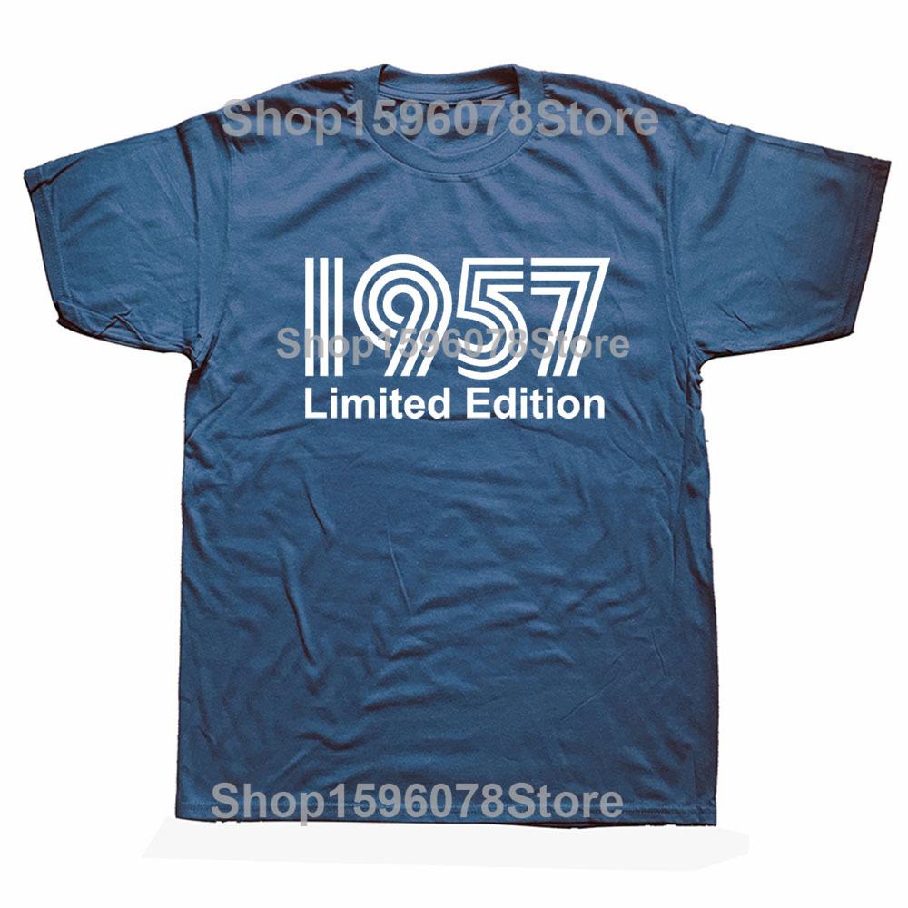 1957 Limited Edition Funny Graphic T-Shirt Mens Summer Style Fashion Short Sleeves Streetwear T Shirts