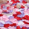 100pcs Beautiful 3D Flower Craft DIY Love Heart Padded Fabric Wedding Party Throwing Rose Petals
