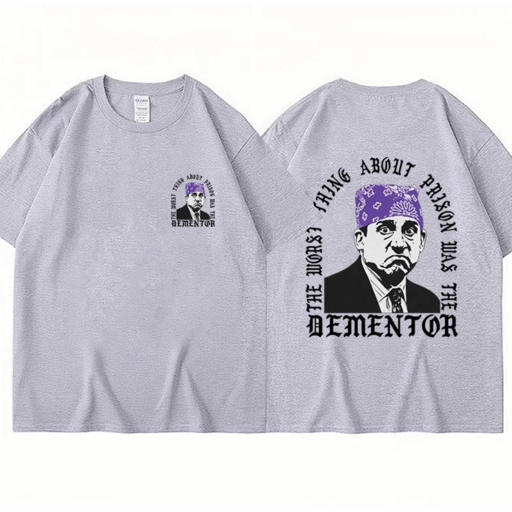 Тройка с принтом Prison Mike Michael Scott в стиле The Office, ТВ-сериал, дизайн с Дуайтом Шрутом и Джимом Халпертом, хлопковая оверсайз футболка
