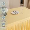 Modern Minimalist Table Skirt Hotel Conference Banquet Rectangular Dining Tables 120-240cm Length