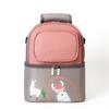 Thermal Baby Bottle Backpack Portable Alpaca Pattern Cute Mommy Travel Backpack for Breast Milk