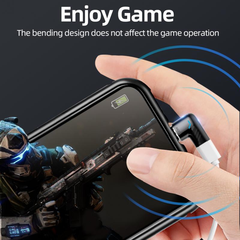 FONKEN Magnetic Cable Adapter 100W USB Type C Cable Converter for Ipad Pro Macbook 2019 2018 Magnet Adapter Cable Connector Bent