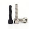 M2 M2.6 M3 M4 Black Nickel Plated Carbon Steel Hexagon Socket Head Cap Self-tapping Screw Allen Head Tapping Screws Flat Tail