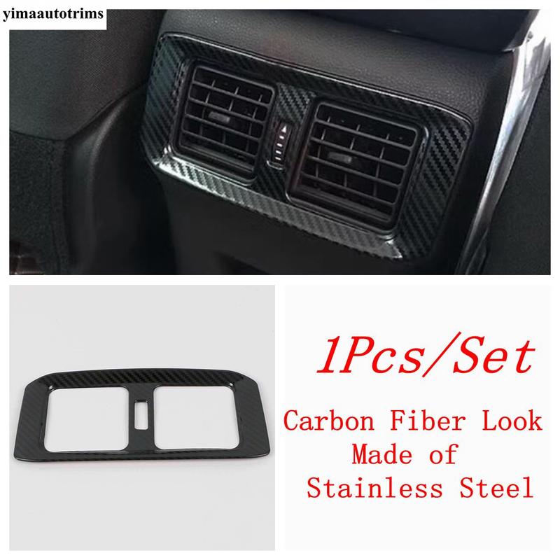 Car Rear Air AC Conditioning Vent Outlet Cover Stainless Accessories For Toyota RAV4 XA50      2024 Hybrid