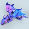 3D-напечатанное украшение в виде дракона, шарнирный дракон с крыльями, гибкий дракон-питомец для стола