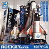 Space Aviation Manned Rocket Building Blocks With Astronaut Figure City Aerospace Model Bricks Children Toys For Kids
