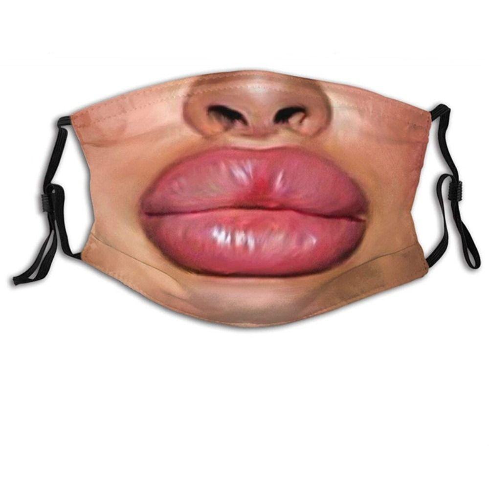 Facial Expression Funny Printed Mask Personality Party Cosplay Mask  Cycling