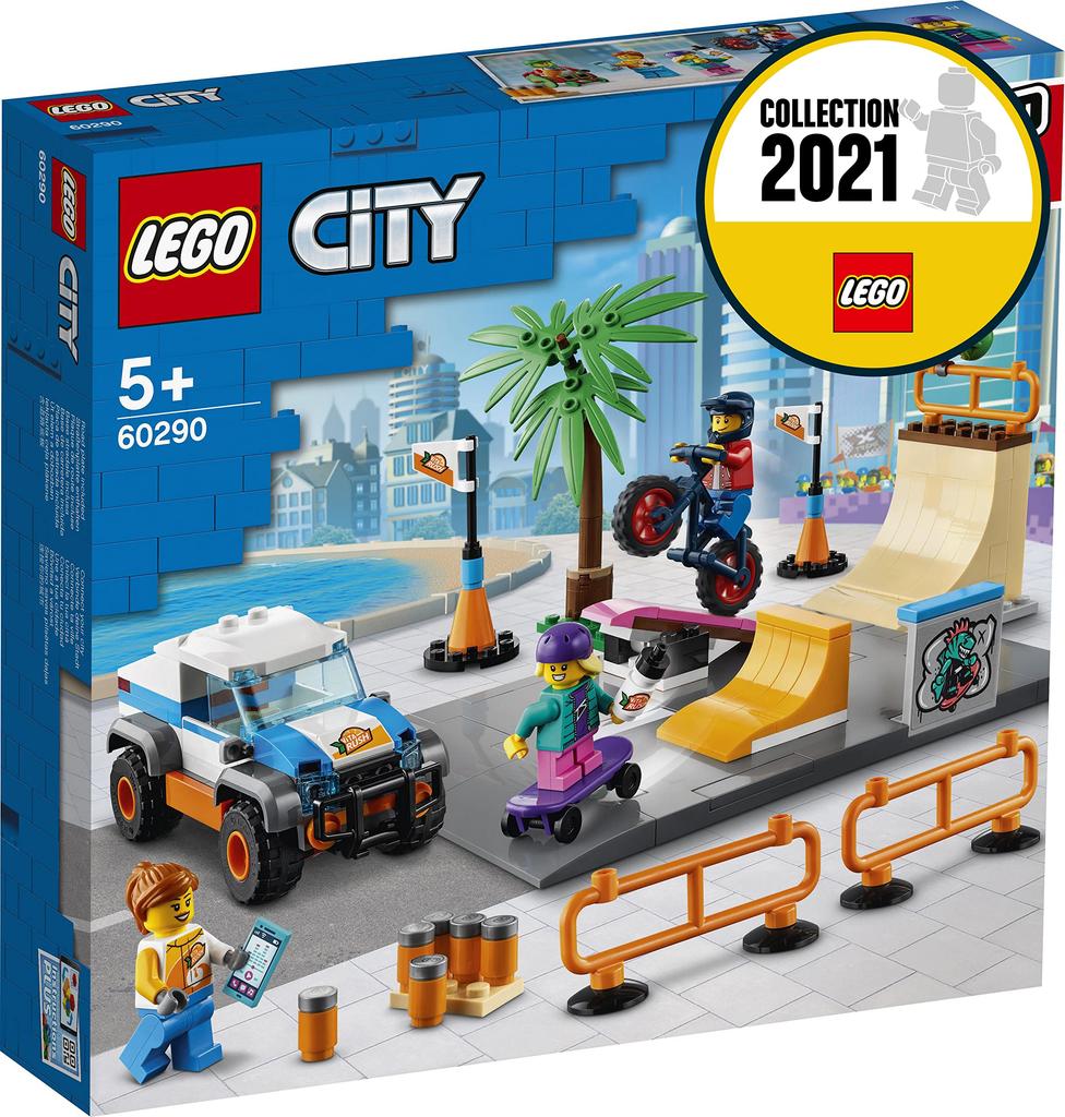 LEGO City Скейт-парк с дорожной пластиной 60290