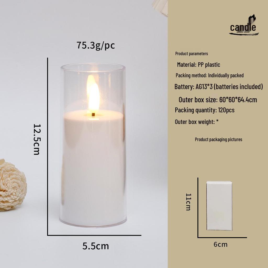 Remote Control LED Flickering Candle Cup for Weddings and Birthdays