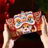 4 Pieces Traditional Lunar New Year Money Packets Snake Themed Redness Envelopes Chinese Spring Festival Hongbao