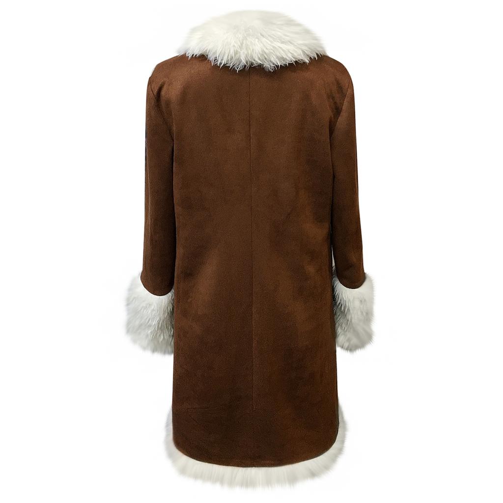 Женская джинсовая куртка в западном ретро-стиле, плюшевая, модная и теплая