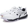 Li Ning Xiaoyu Fabric Non-Slip Wear-Resistant Low-Top Badminton Shoes Men Shoes White Black AYTM079-11