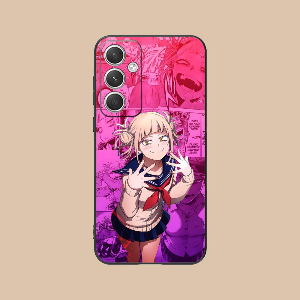 MHA Himiko Toga Mobile Phone Case for Samsung Galaxy S26 S25 S24 S23 S22 S21 S20 Note20 Plus FE Ultra Colorful Cover Pretty