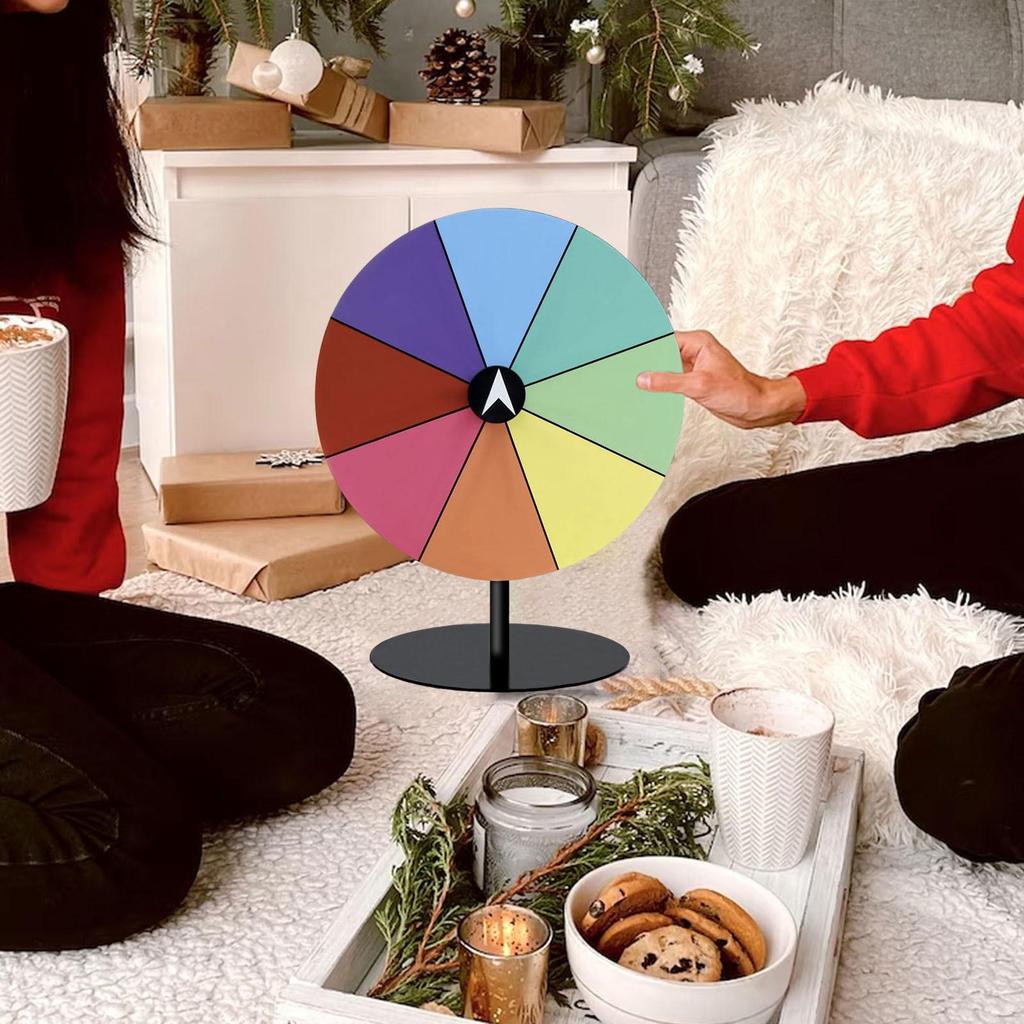 Настольный поворотный стол для призов Гладкая поверхность со стабильной подставкой Колесо фортуны для обучающей игры Супермаркеты Собрания Паб Карнавал