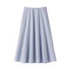 MUJI Women's Cool Flared Skirt, BE1VTA5S, Sax Blue Stripe, Size M