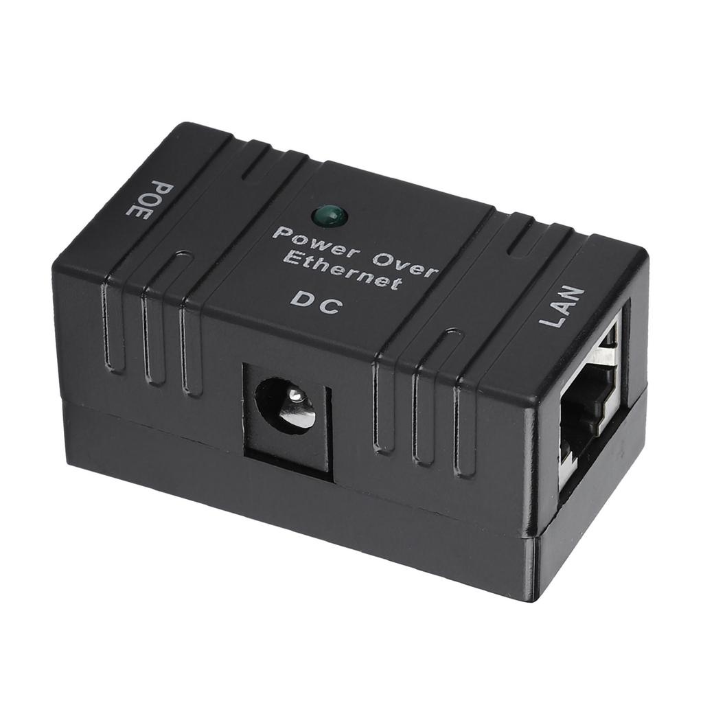 POE Комбинатор Разделитель   Разъем RJ45 Точка доступа   Мост POE Инжектор Черный
