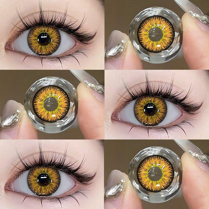 MillCreek 2 шт. мягкие цветные контактные линзы для косплея на Хэллоуин, красные контактные линзы для ежегодного использования 0,00