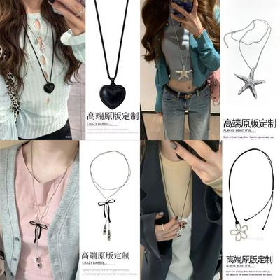 Акриловое ожерелье-подвеска с кисточкой в виде бабочки, корейская простая универсальная цепочка для ключицы, модная, с темпераментом, высококачественная бижутерия для женщин