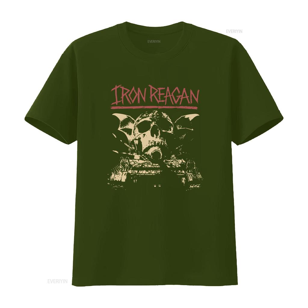 Iron Reagan Warning T Shirt S M L XL 2XL 3XL vintage Washed streetwear Top For Everyday Wear fashion Stylish Casual Unisex