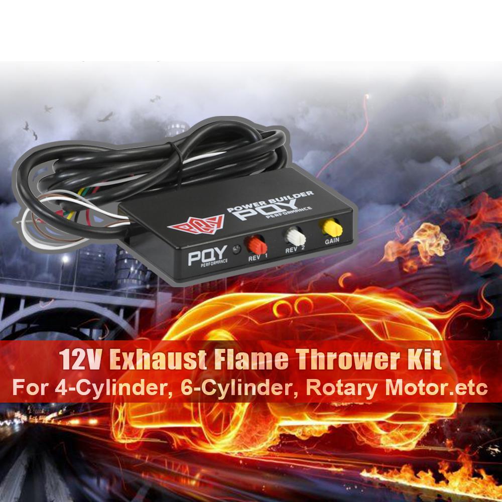 Performance Fire Breathing Exhaust Anti-Lag REV Limiter Launch Control Chip Drift Flame Thrower Controller Kit