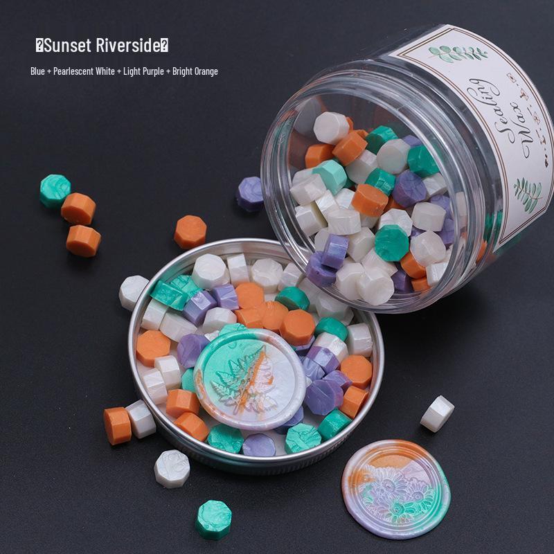 200pcs Colored Wax Seal Beads for DIY Projects in Large Bottle - Ideal for Journals & Wedding Invitations
