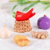 Mini Simulation Vegetable Basket Resin Crafts Vegetable Model  Fruit Prop Teaching