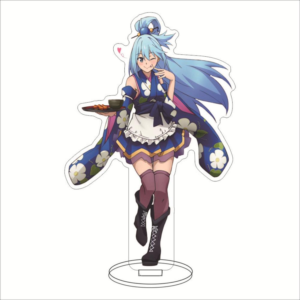 Аниме, чтобы предложить фейерверк для лучшего мира, стенд, мультяшная акриловая фигурка, стоящая модель, тарелка, настольные коллекции для косплея