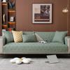 Four Seasons Universal Washed Cotton Pure Color Cotton Cloth Quilted Sofa Width, Modern Simple, Non-Slip, Sofa Width, Ponedetto.