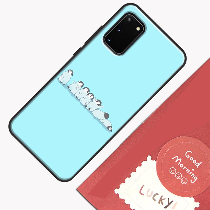 Милый Чехол с Рисунком Пингвина для Samsung Galaxy S26 S25 Ultra S20 S21 S22 S23 S24 S10 Plus S25 FE Защитный Корпус