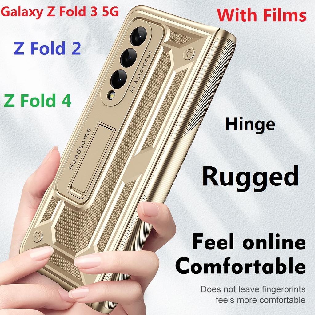 Прочный кронштейн для Samsung Galaxy Z Fold 4, чехол, броня, защитная пленка на петлях, чехол для экрана
