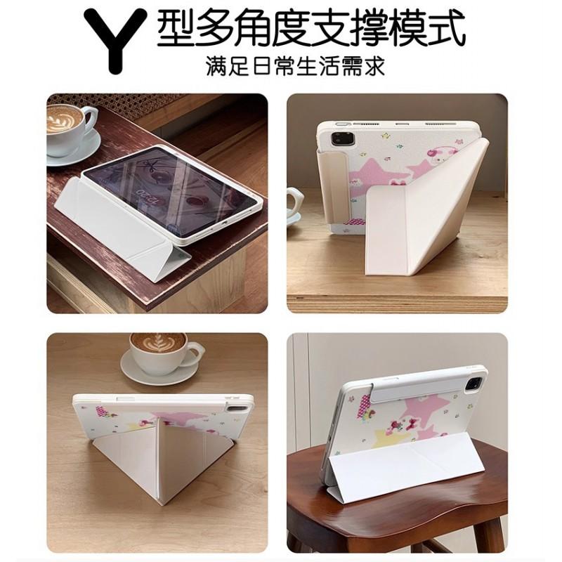 Cartoon Star Bunny TPU Case With Magnetic Detachable Design IPad 10.2 Air 10.9/11 Pro 11/13 Mini 8.3 9.7 12.9 Inch