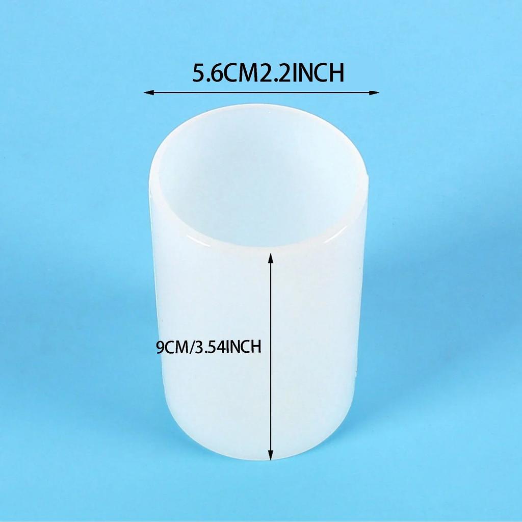 3D Cylinder Shape Candle Silicone Mold DIY Cented Candle Soap Mould Craft Gift Making Plaster Resin Wax Homemade Decoration