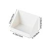 Plastic Mirror Cabinet Organizer Wall Mounted White/Transparent Oblique Opening Storage Box Perforated Free Self Adhesive