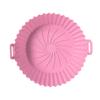 Silicone Air Fryer Liner Round Non-Stick Air Fryer Basket High-temperature Resistant Baking Pan with Oil Drain Grooves