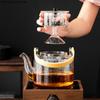 Glass Teapot Bamboo Handle High Temperature Teapot Kettle Tea Set Tea Infuser Teaware Tea Utensils Tea Making Tools Accessories