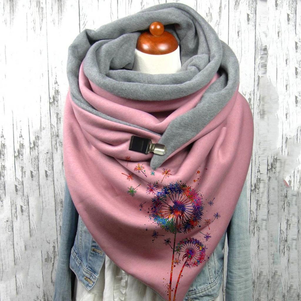 1 шт., женский шарф с принтом, модный женский многоцелевой платок в стиле ретро, ​​шарф