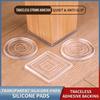 4Pcs Self Adhesive Silent Table Foot Mat Transparent Sofa Chair Foot Fixed Pads  Sofa Corner