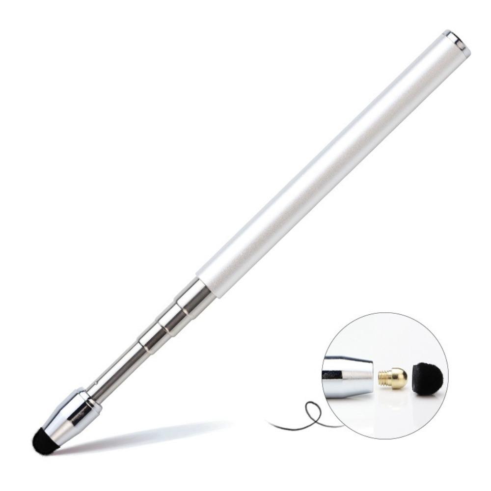 Stainless Steel Teaching Stick Retractable Handheld Presenter New Touch Screen Pen Teaching Tools