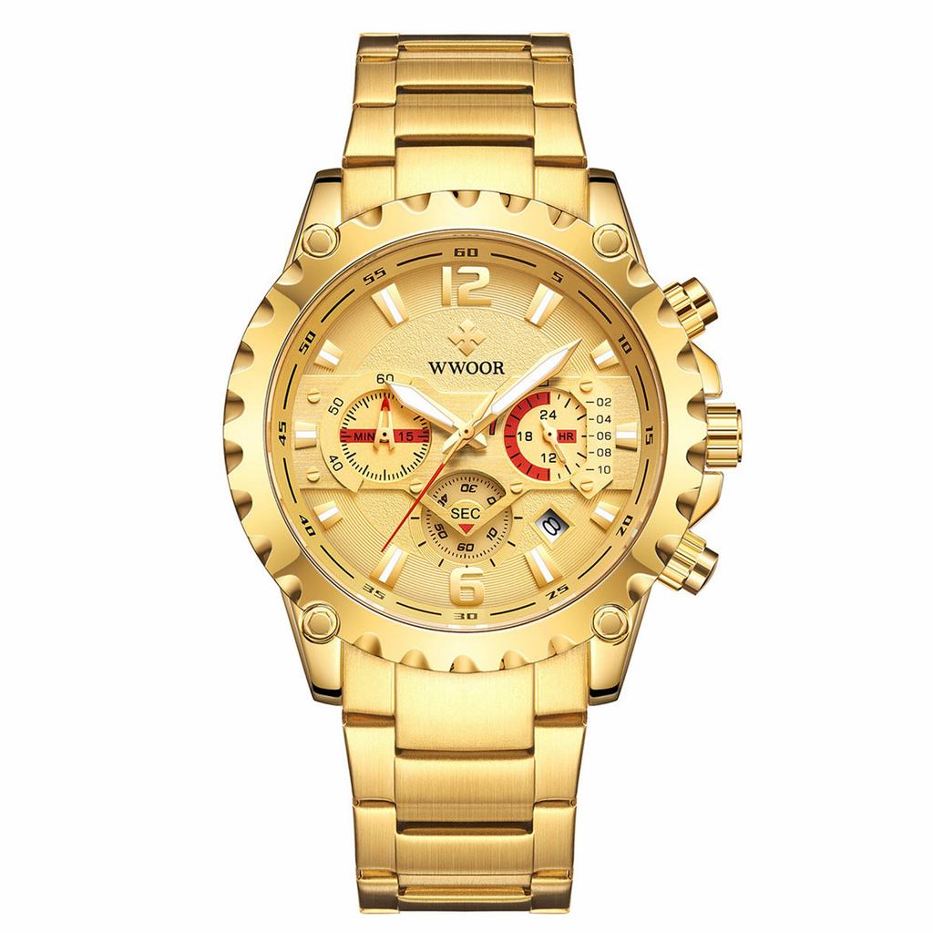 Мужские водонепроницаемые светящиеся наручные часы-будильник для бега