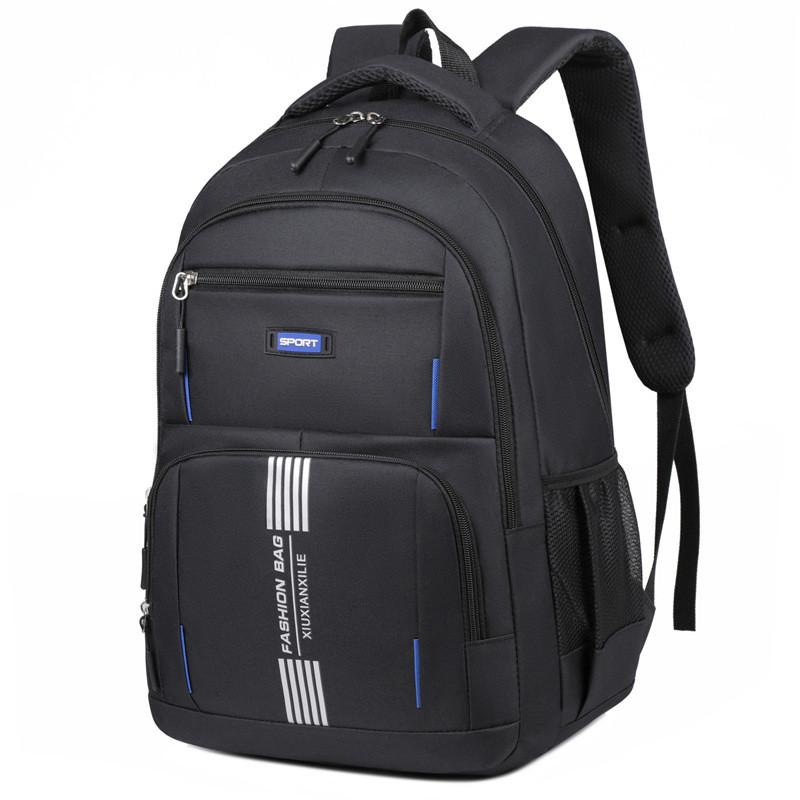 Unisex Large Capacity Oxford Backpack With Breathable Design Laptop Compartment
