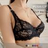 Sexy Lace Bra Big Bust B/C Cup Underwire Bra Gather Adjustment Plunge Lingerie Bras for Women Embroidery Lingerie Non-padded Bra