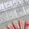 1 Box 12 Grids Nail Art Fake Pearls Beads Set DIY Ins Style Nail Decoration Kit for Stunning Designs