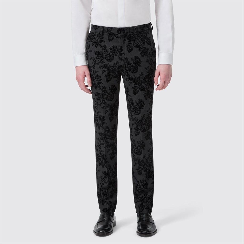 Twisted Tailor Mens Fleet Floral Skinny Trousers