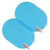 Car Rearview Mirror Rain Protective Film Anti Fog Rainproof Sticker 100x145mm Oval Blue