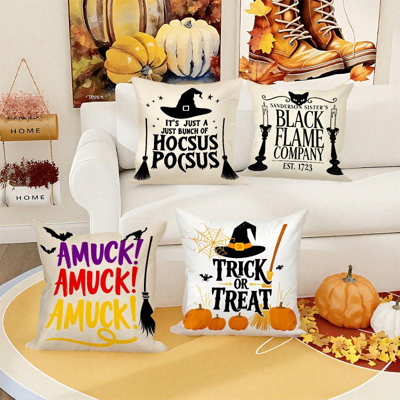 Подушка Серии Хэллоуин Привидение Ведьма С Принтом Подушка Домашняя Подушка для Дивана Наволочка Набор для Украшения Спальни