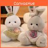 Cute Dress Plaid Cartoon Rabbit Plush Toy For Children Gift And Decoration Room
