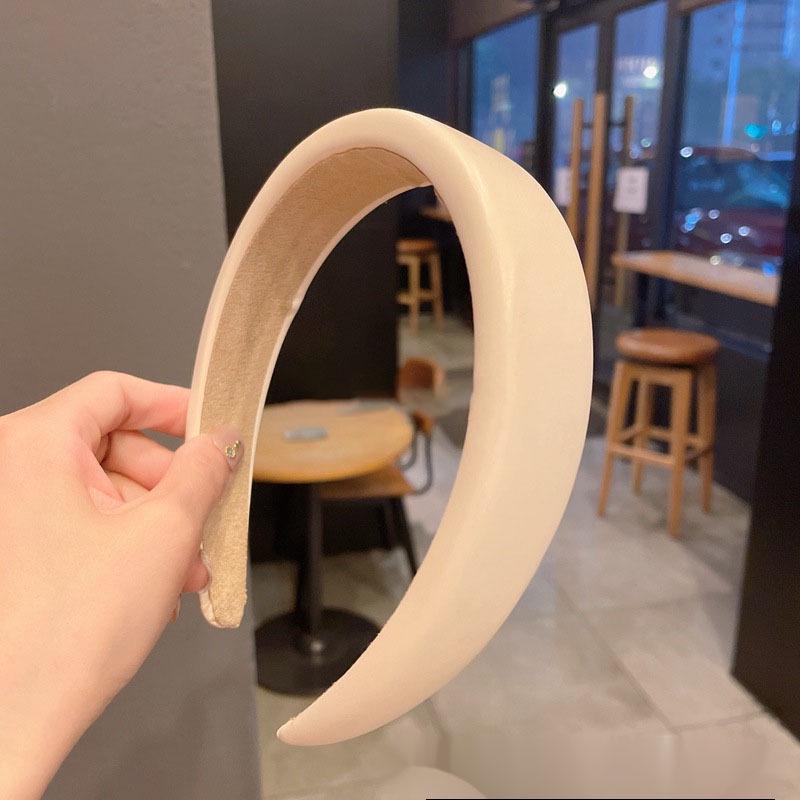 Повязка на голову вафельная конфетного цвета: Высокая тулья, Улучшенная губка для умывания лица, Широкий обруч для волос для ранней весны.