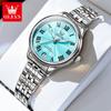 Elegant Ladies Quartz Watch Stainless Steel Strap Waterproof Fashion Bracelet Watch Set Roman Dial Quartz Watch for Women